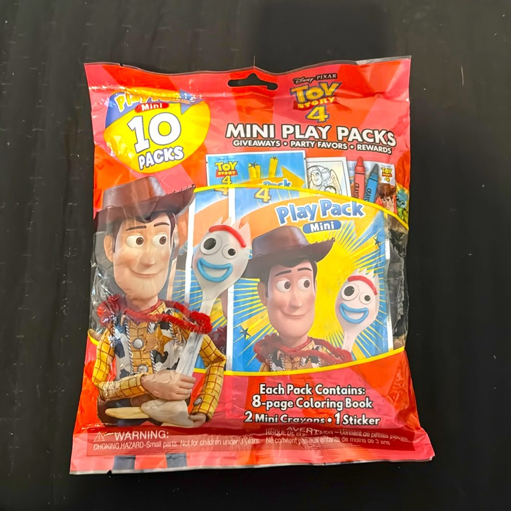 Toy story mini play packs